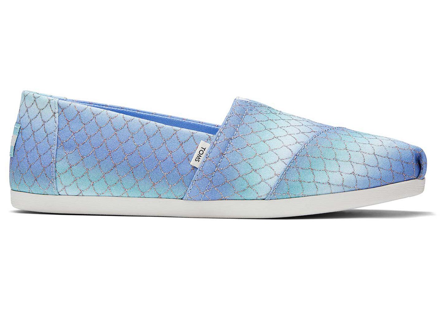 Toms Alpargata Mermaid Espadrille Blue/White - Womens - 63801-MRTG